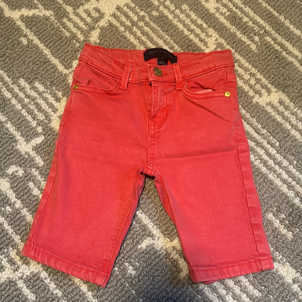 Tommy Hilfiger Shorts Girls Size 6 Bermuda Shorts Salmon Pink